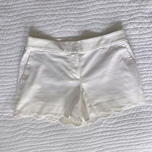 Loft shorts scalloped bottom